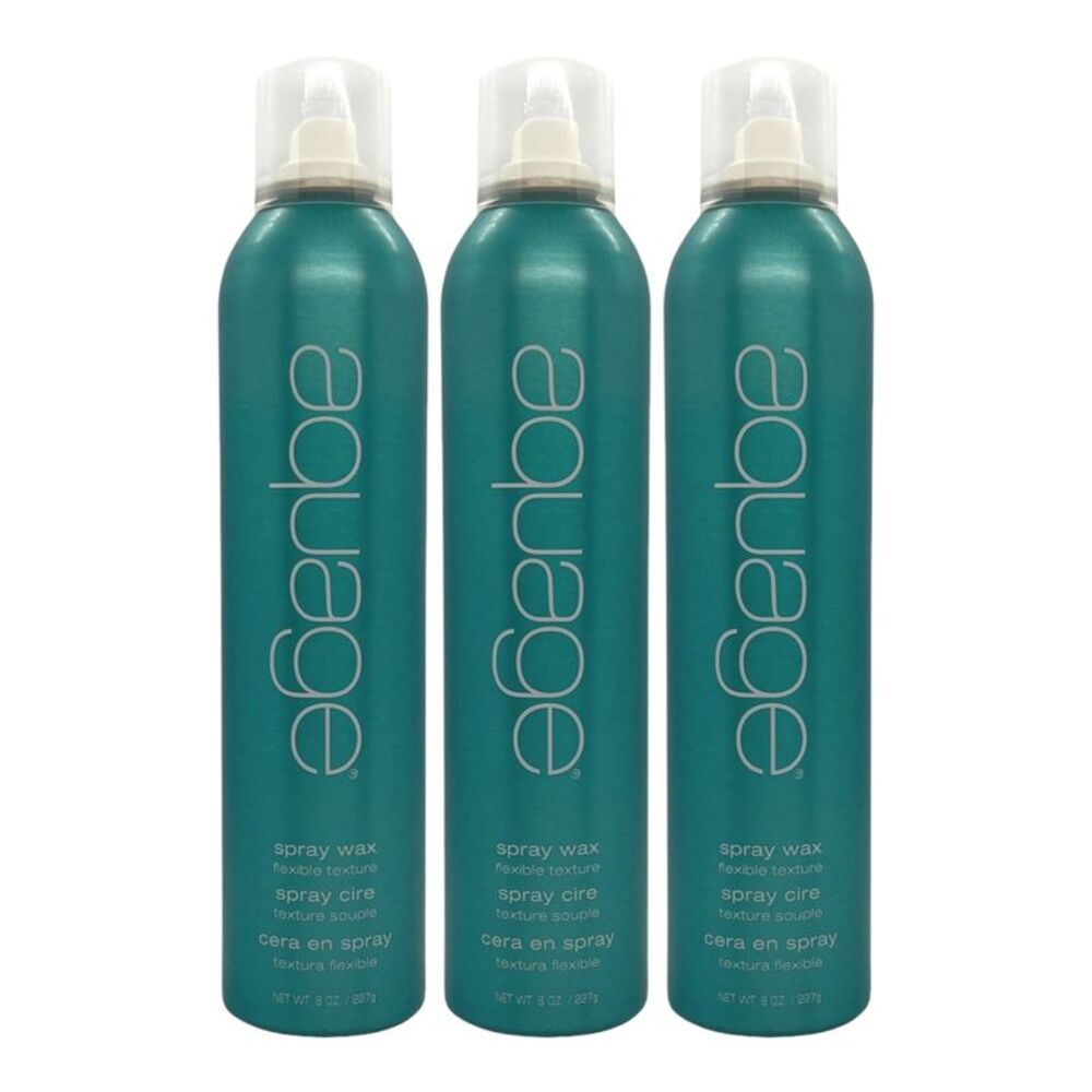 Aquage Spray Wax Flexible Texturizing Spray 8 Oz (Pack of 3)